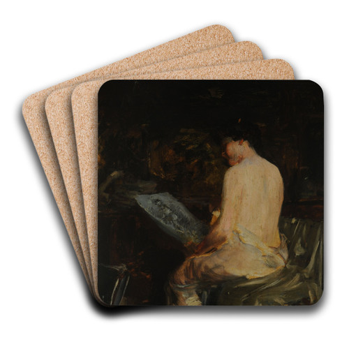 Aprs la pose by Severo Rodrguez Etchart Art Drink Coaster set