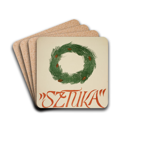 IX Wystawa Towarzystwa Artystw Polskich 'Sztuka' by Jan Stanislawski Drink Coasters - set of 4