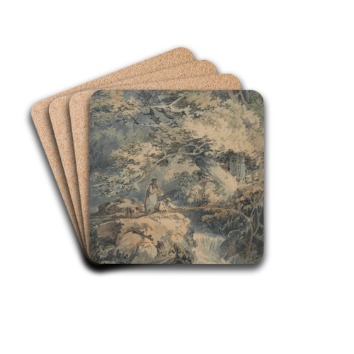 The Angler by Joseph Mallord William Turner Drink Coasters - set of 4