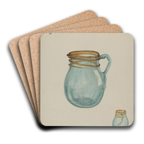 Cream Pitcher by Wilford H. Shurtliff Art Drink Coaster set Cream Pitcher by Wilford H. Shurtliff Art Drink Coaster set