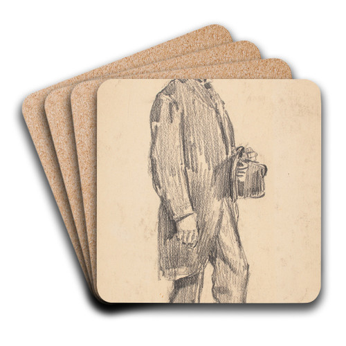 Pierre Aeby by Jzef Mehoffer Art Drink Coaster set