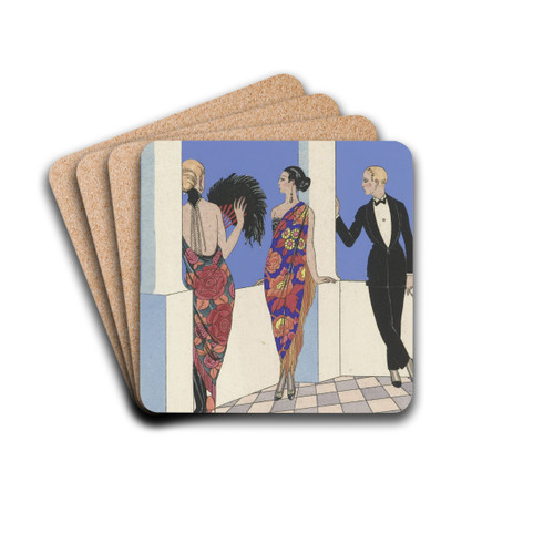 Le gout des chales. by George Barbier Drink Coasters - set of 4