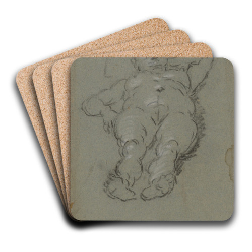 Reclining Female Nude. by Domenico Tintoretto Art Drink Coaster set
