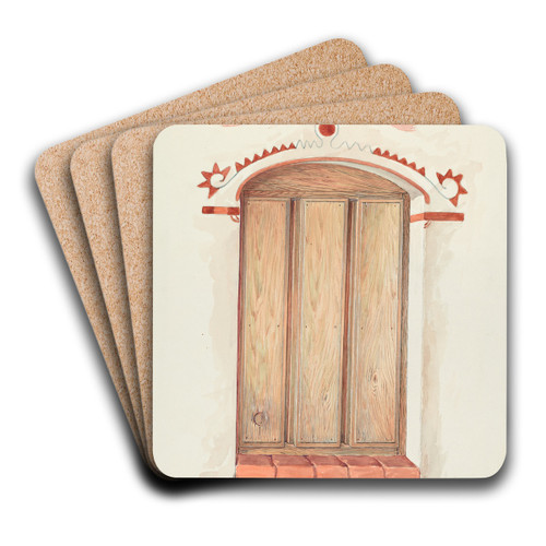 Restoration Drawing by Robert W.R. Taylor Art Drink Coaster set