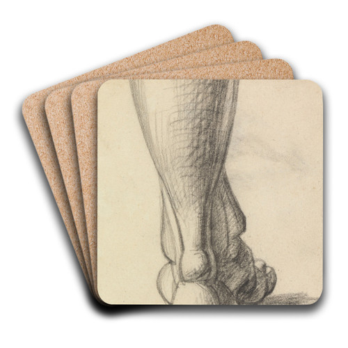 Anatomical Study of the Heel of a Foot by Benjamin Robert Haydon Art Drink Coaster set