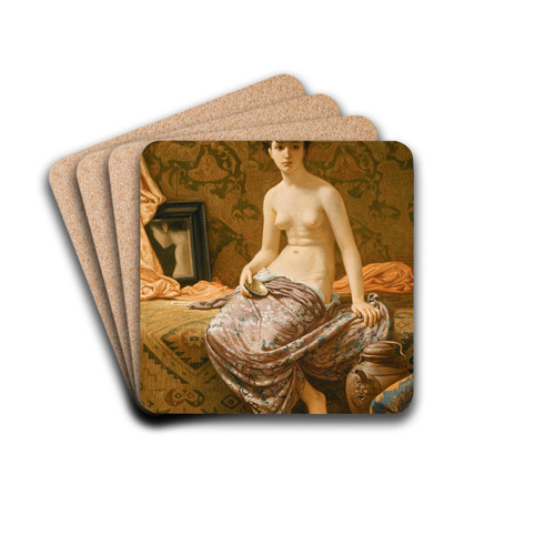Odalisque by Elihu Vedder Drink Coasters - set of 4