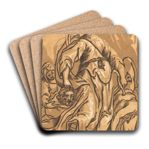 Judith and Holofernes by Ludwig Bsinck Art Drink Coaster set