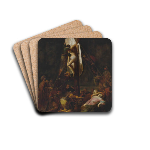 The Descent From The Cross by Leonaert Bramer Drink Coasters - set of 4
