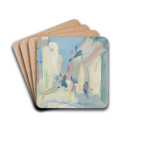 Streetscene, France by Samuel John Peploe Drink Coasters - set of 4