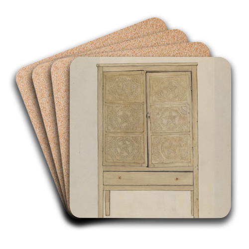 Cabinet by Elmer R. Kottcamp Art Drink Coaster set