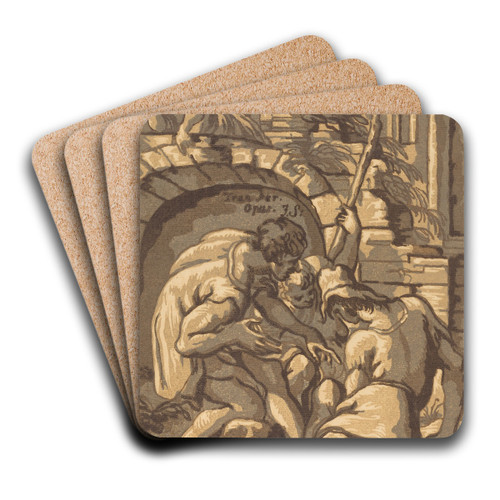Two Shepherds And A Boy by John Skippe Art Drink Coaster set Two Shepherds And A Boy by John Skippe Art Drink Coaster set