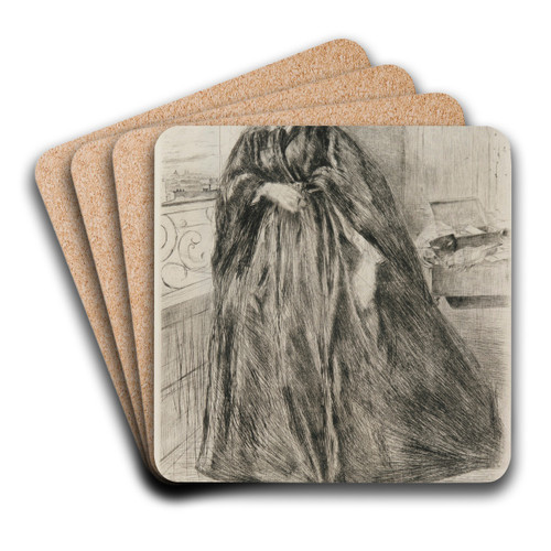 Finette by James Abbott McNeill Whistler Art Drink Coaster set