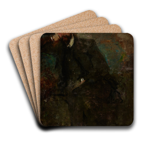 Portrait of a Man by Olga Boznanska Art Drink Coaster set
