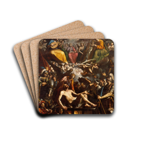 The Martyrdom Of Saint Lawrence by Jos Jurez Drink Coasters - set of 4