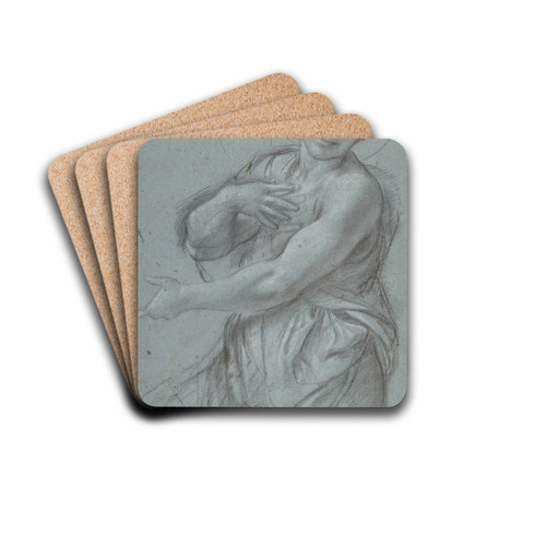 Study for an Angel by Annibale Carracci Drink Coasters - set of 4