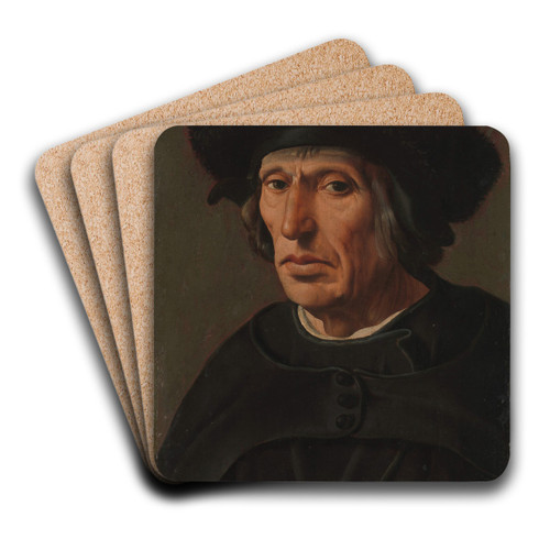 Jacob Willemsz van Veen (14561535), the Artist's Father by Maarten Van Heemskerck Art Drink Coaster set