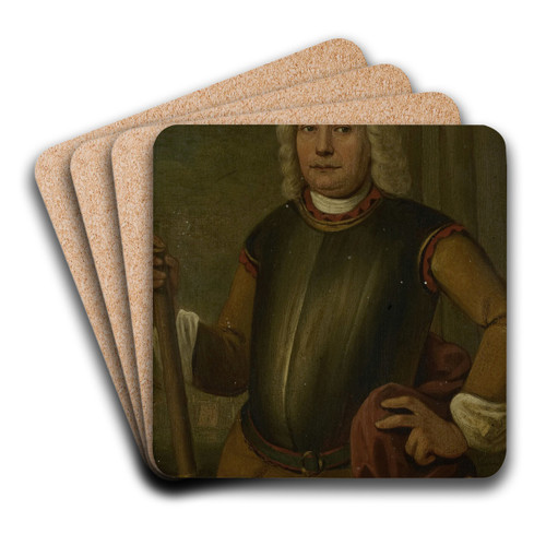 Portrait of Johannes Thedens, Governor-General of the Dutch East India Company by Jacobus Oliphant Art Drink Coaster set Portrait of Johannes Thedens, Governor-General of the Dutch East India Company by Jacobus Oliphant Art Drink Coaster set