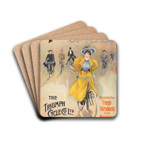 Triumph by G. Moore Drink Coasters - set of 4 Triumph by G. Moore Drink Coasters - set of 4