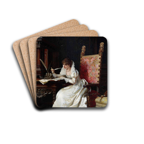 La lettera by Pio Ricci Drink Coasters - set of 4