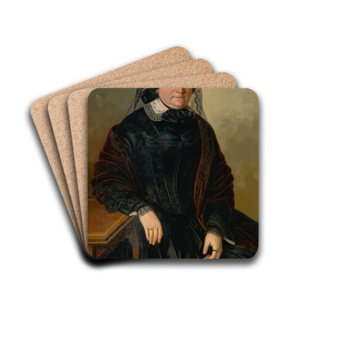 Charlota Ballo, ne Hoffmann by Peter Michal Boh Drink Coasters - set of 4 Charlota Ballo, ne Hoffmann by Peter Michal Boh Drink Coasters - set of 4