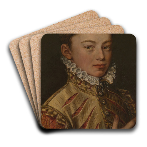 Portrait of Don Juan of Austria by Alonso Snchez Coello Art Drink Coaster set