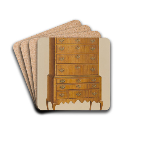 Highboy by Ferdinand Cartier Drink Coasters - set of 4