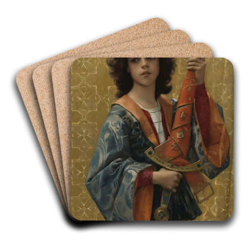 A Page by Alexandre Cabanel Art Drink Coaster set