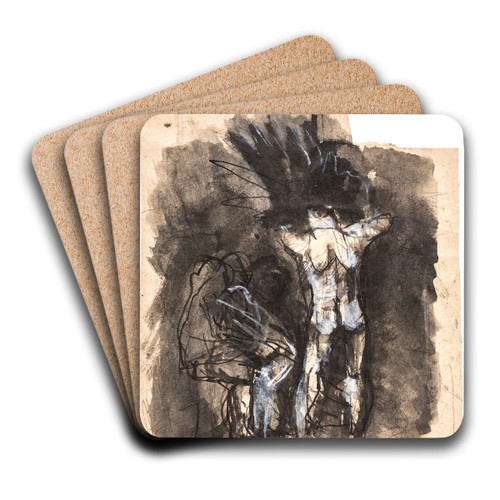 Studie til Ddalus og Ikarus by Oluf Hartmann Art Drink Coaster set