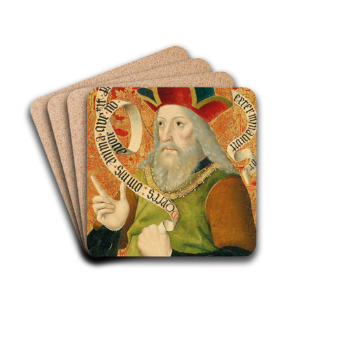 The Prophet Moses by Swabian School Drink Coasters - set of 4
