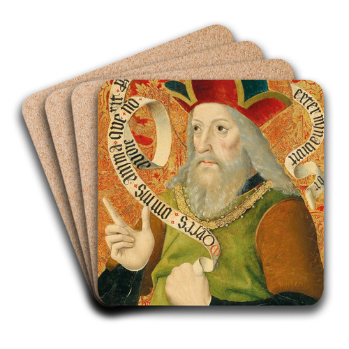 The Prophet Moses by Swabian School Art Drink Coaster set