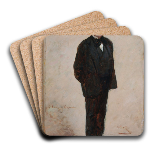Portrait d'mile de Girardin (1806-1881), publiciste et homme politique by Georges Jules Victor Clairin Art Drink Coaster set Portrait d'mile de Girardin (1806-1881), publiciste et homme politique by Georges Jules Victor Clairin Art Drink Coaster set