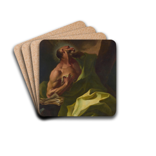 Der Apostel Andreas by Johann Lucas Kracker Drink Coasters - set of 4