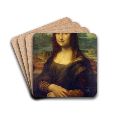 Mona Lisa by Leonardo da Vinci Drink Coasters - set of 4