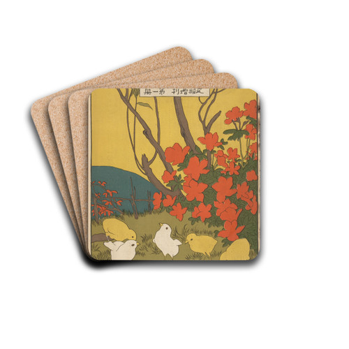 April 1910 by Hashiguchi Goy Drink Coasters - set of 4