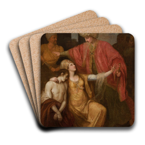 Biblical scene by Franciszek Smuglewicz Art Drink Coaster set