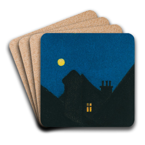 Mondnacht by Karl Wiener Art Drink Coaster set