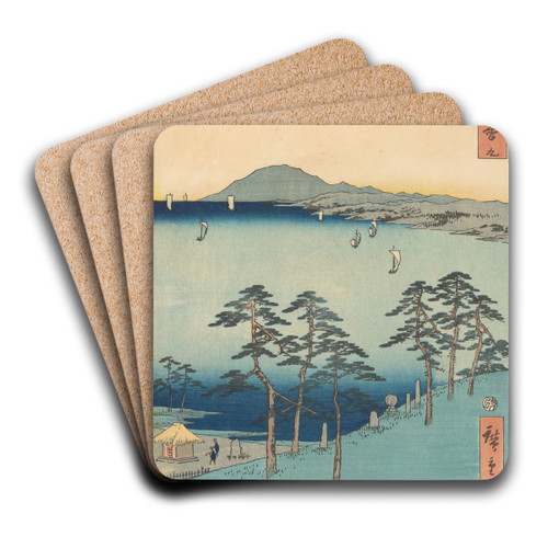 Oiso by And Hiroshige Art Drink Coaster set