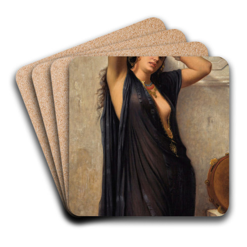 L'orientale by Charles Landelle Art Drink Coaster set