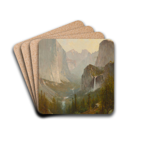 Yosemite Valley by Thomas Hill Drink Coasters - set of 4