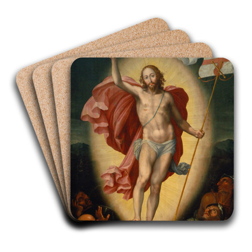 The Resurrection Of Christ by Alonso Lpez De Herrera Art Drink Coaster set