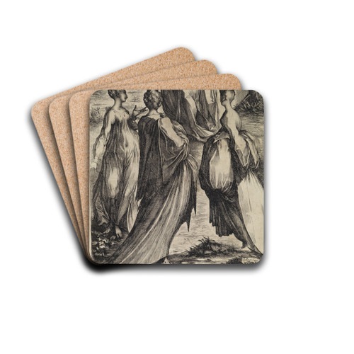 Die drei Marien am Grabe Christi by Jacques Bellange Drink Coasters - set of 4