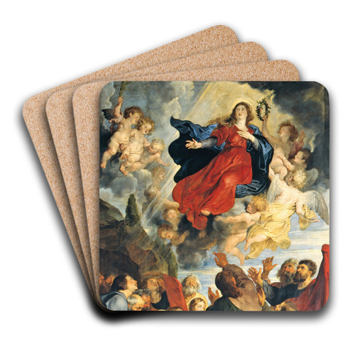 Assumption of Mary by Peter Paul Rubens Art Drink Coaster set