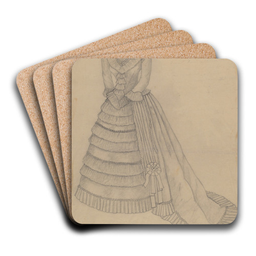Dress by Mary E. Humes Art Drink Coaster set