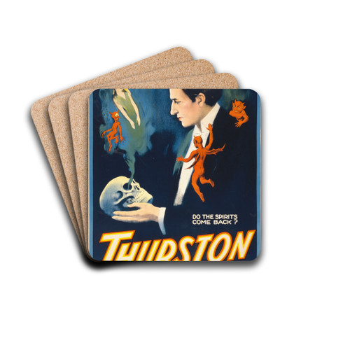 Thurston the great magician the wonder show of the universe. by Otis Lithograph Co Drink Coasters - set of 4