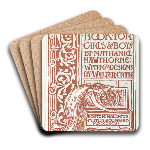 Cover by Walter Crane Art Drink Coaster set