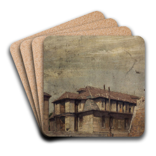 La Prison Saint-Lazare by Lazar Meyer Art Drink Coaster set