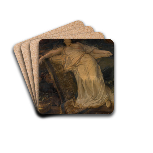 Polyxena on Achilles' Stake by Joseph Stallaert Drink Coasters - set of 4