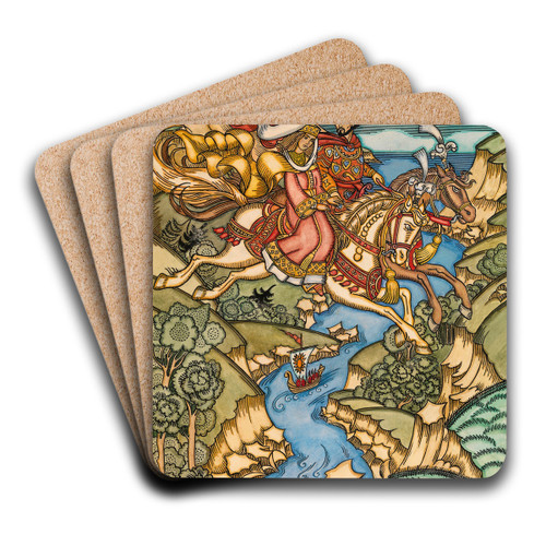 It doesn't look like 'Maria Morevna' by Ivan Bilibin Art Drink Coaster set