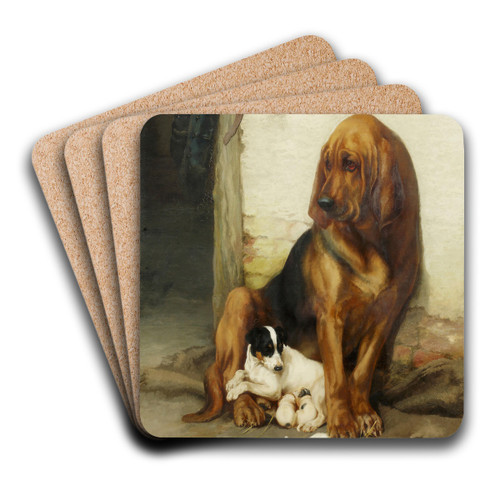 Trood The Guardian by William Henry Hamilton Art Drink Coaster set Trood The Guardian by William Henry Hamilton Art Drink Coaster set