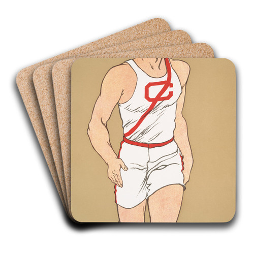 Cornell by Edward Penfield Art Drink Coaster set Cornell by Edward Penfield Art Drink Coaster set